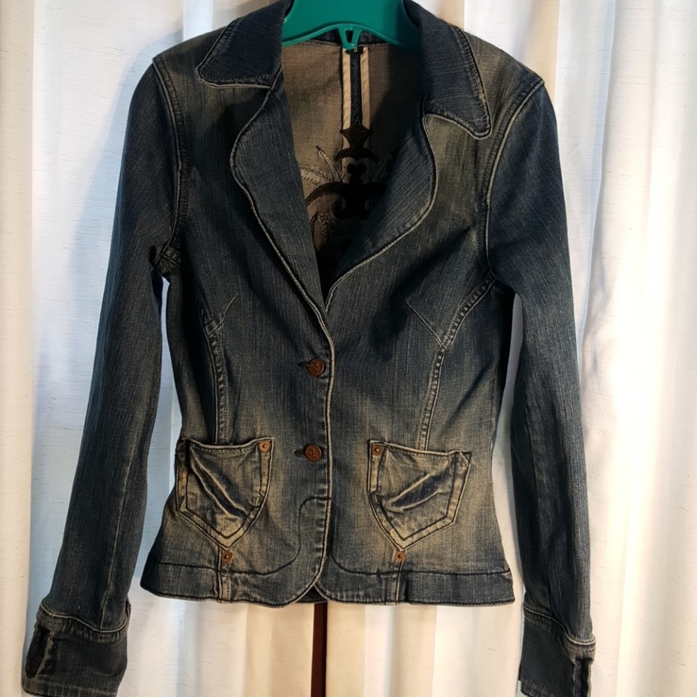 Juice Couture washed denim jacket